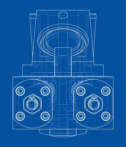 Industry 40 concept image industrial instruments Vector Image