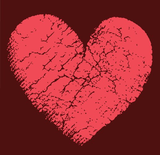 Red heart Royalty Free Vector Image - VectorStock