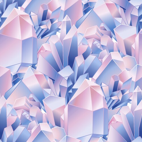 Crystals colorful realistic background Royalty Free Vector
