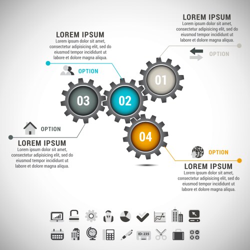 Marketing strategy infographic 10 steps concept Vector Image