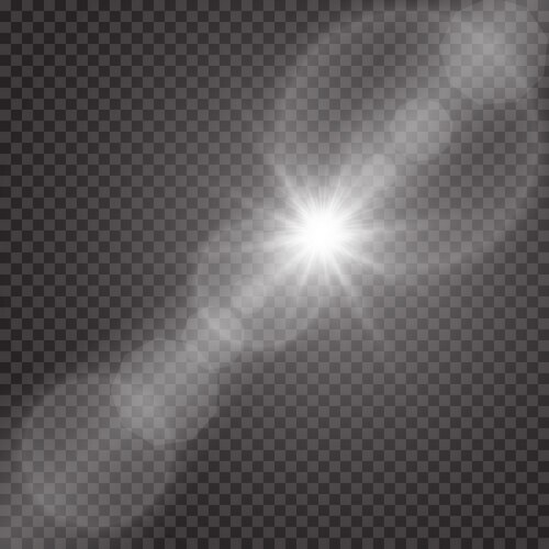 Sunlight Lens Flare Effect Royalty Free Vector Image