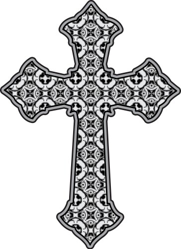 Gothic cross Royalty Free Vector Image - VectorStock