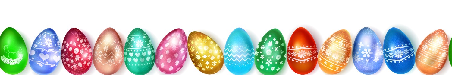 Easter eggs background Royalty Free Vector Image