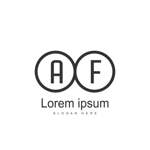 Initial letter ng logo template design Royalty Free Vector
