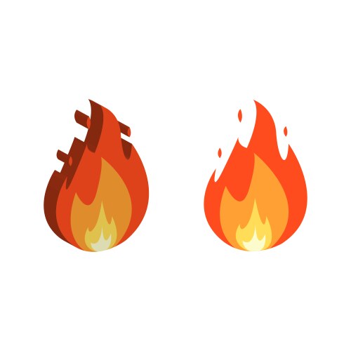 Fire icon free vector image