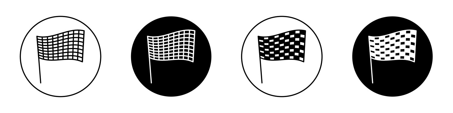 Checkered Flag Icon Vector Images (over 6,700)