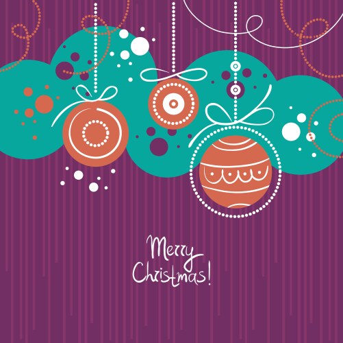 Retro christmas background Royalty Free Vector Image