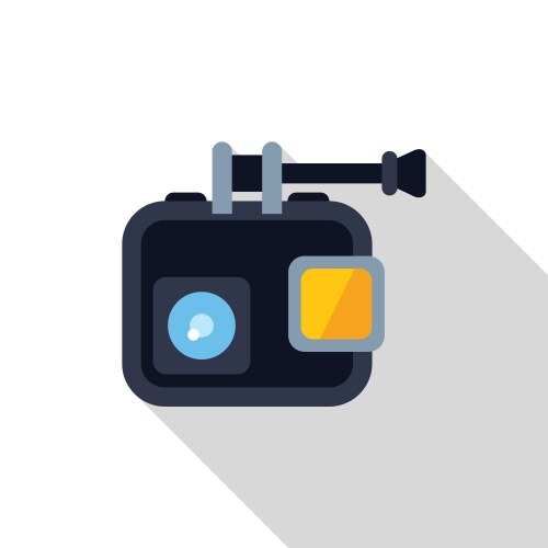 Modern Action Camera Capturing Extreme Sports Vector Image