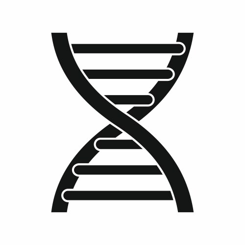 Microscope flask and dna Royalty Free Vector Image