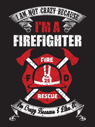 Firefighter poking roof coloring Royalty Free Vector Image