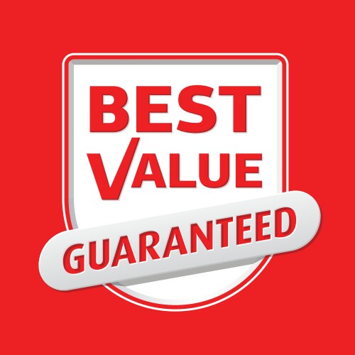 best value emblem vector image vector image