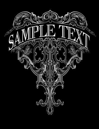 Ornate Vintage Banner Vector Image