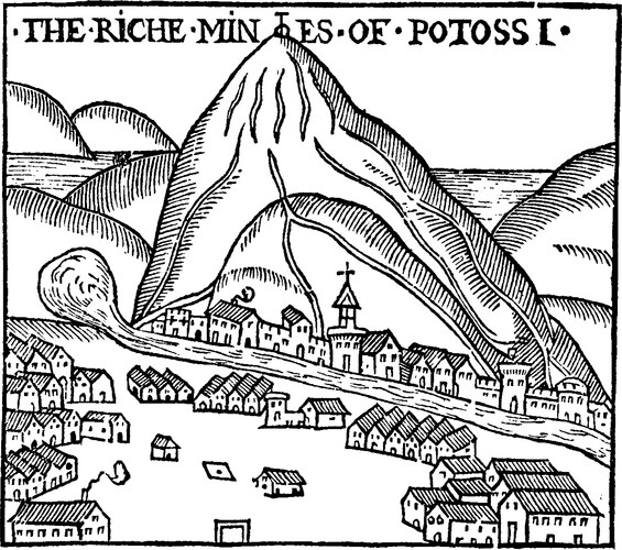 Mountain Village Sketch Vector Image
