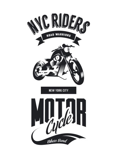 Retro Moped Logo - Vintage Bike T-Shirt Vector Image