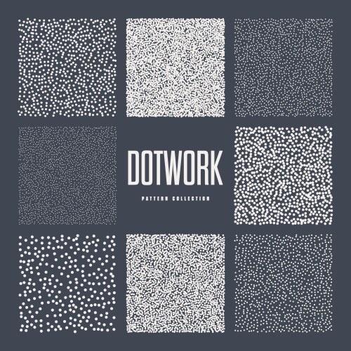 Different Stipple Patterns Stipple pattern dotted rectangular design Vector Image
