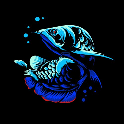 Arowana logo vector image