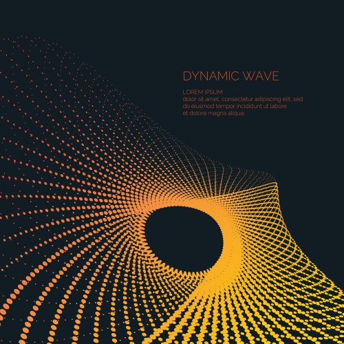 bright abstract background with a dynamic waves vector image