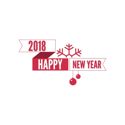 happy new year vector image