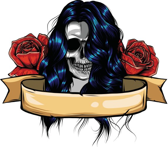 Santa Muerte Girl - Day of the Dead Vector Image