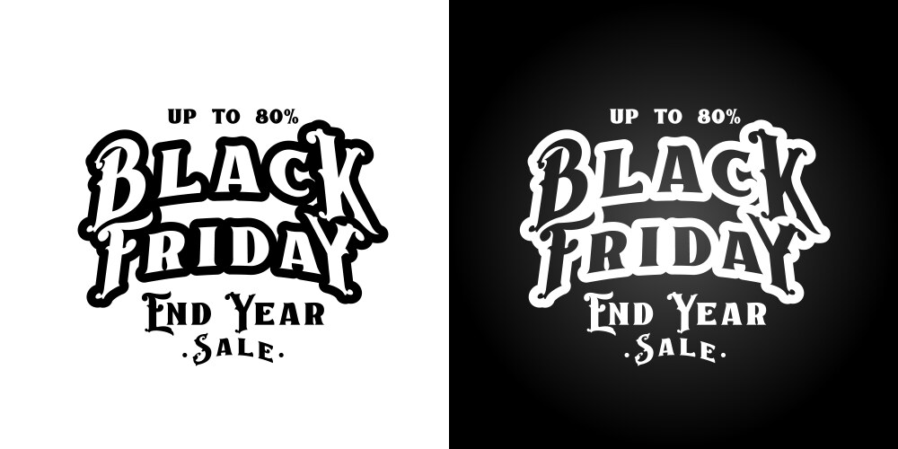 Black friday sale vector image