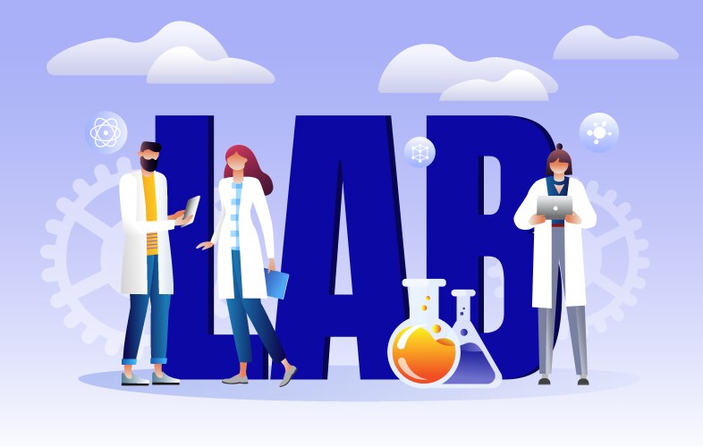 research laboratory concept vector image