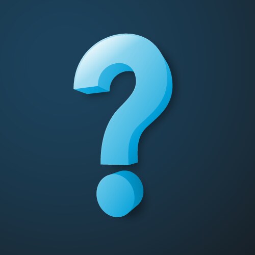 Question mark low poly wireframe mesh looks like Vector Image