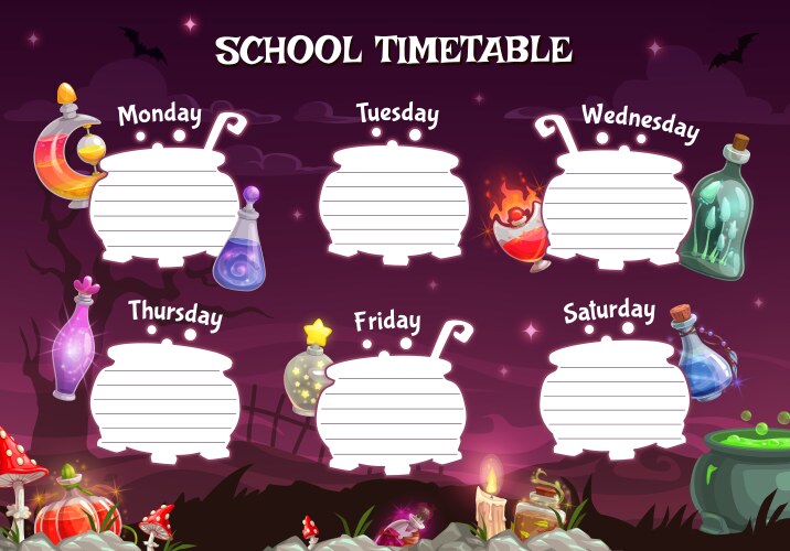 Template School Time Table Background Vector Images (over 820)