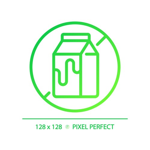Pixel perfect green gradient allergen free icons – Royalty-Free Vector ...