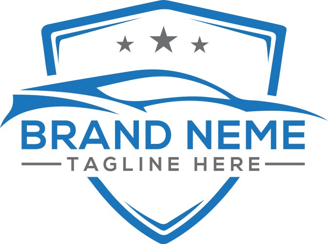 Car logo design template Royalty Free Vector Image