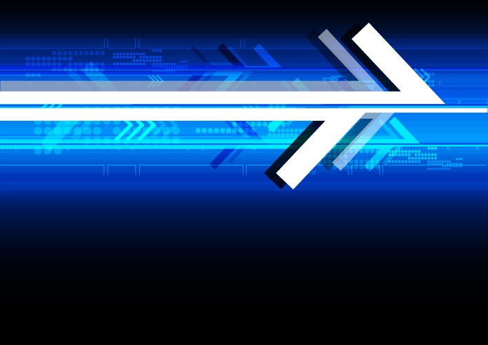 Abstract blue light arrow speed power technology Vector Image