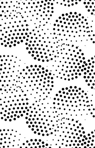 Black and white dot pattern design background Vector Image