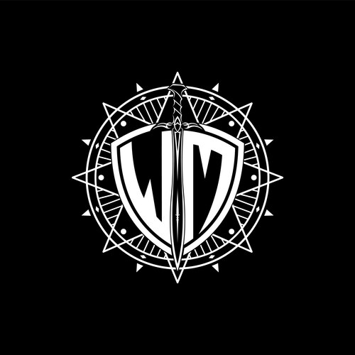 Hw logo monogram shield crown luxury design – Royalty-Free Vector ...