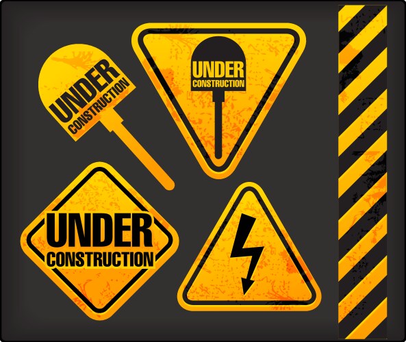 Under construction Royalty Free Vector Image - VectorStock