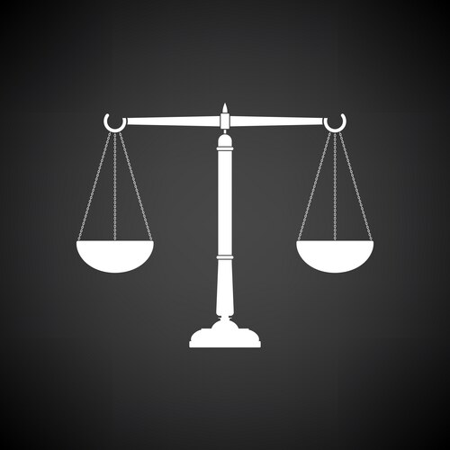 Law firm justice scale background Royalty Free Vector Image