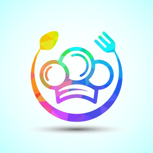 Chef icon button design restaurant cooking Vector Image