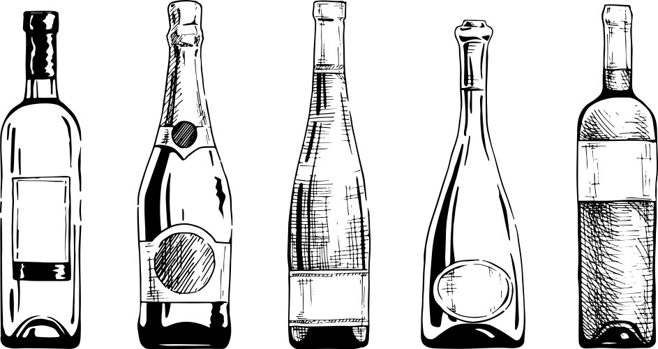 Wine bottle Royalty Free Vector Image - VectorStock