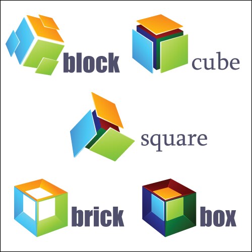 Glass cube Royalty Free Vector Image - VectorStock