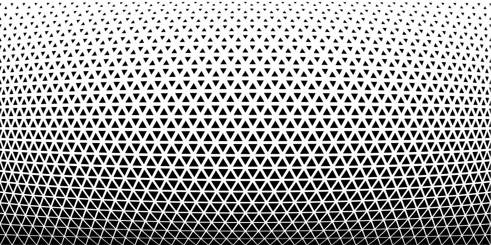 Curved triangular pattern with monochrome gradient vector image