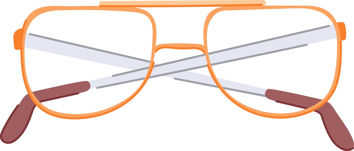 Business computer glasses cartoon vector image