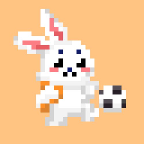 Pixel rabbit Vector Images & Graphics for Commercial Use | VectorStock