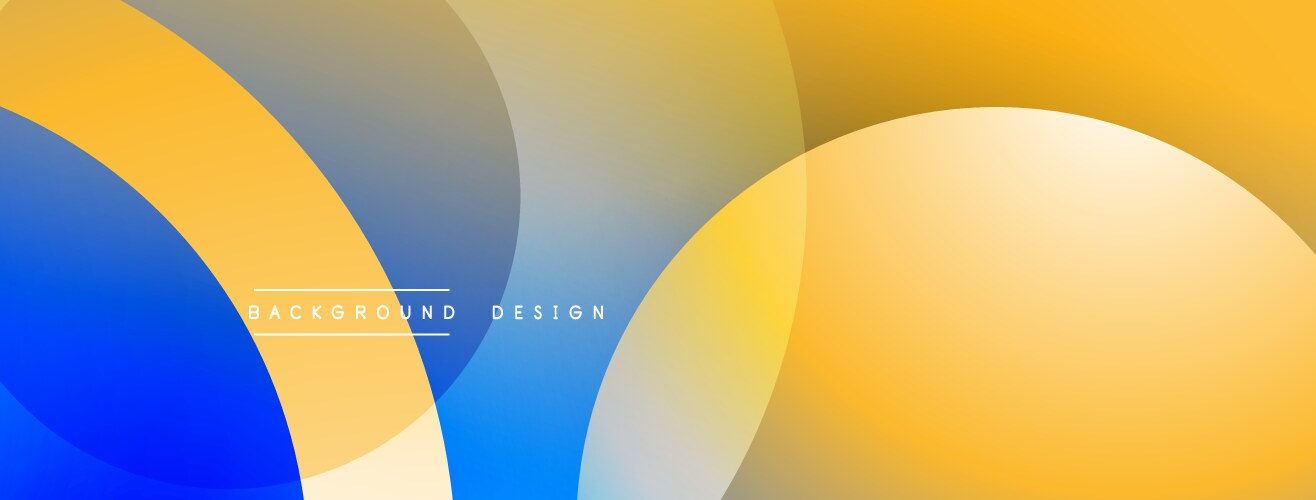 Abstract background features overlapping circles vector image