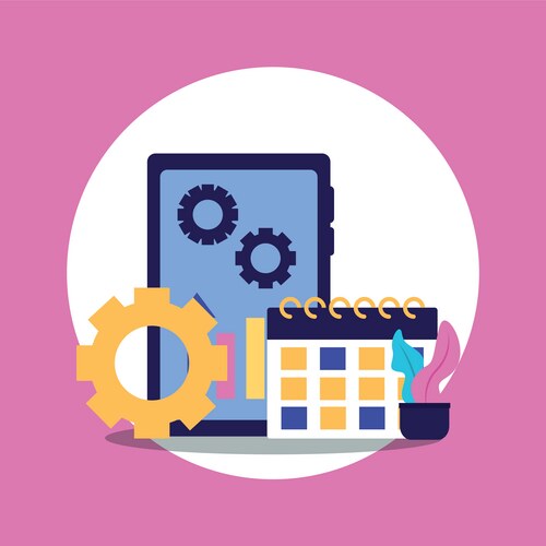 Workflow and infographic design Vector Image