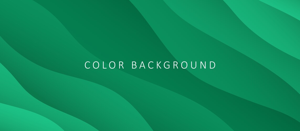 Gradient color background with 3d waves design vector image
