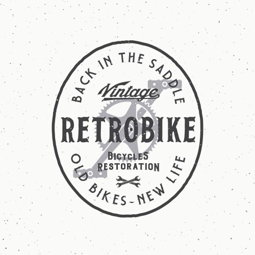 Retro bike custom restoration workshow Vector Image