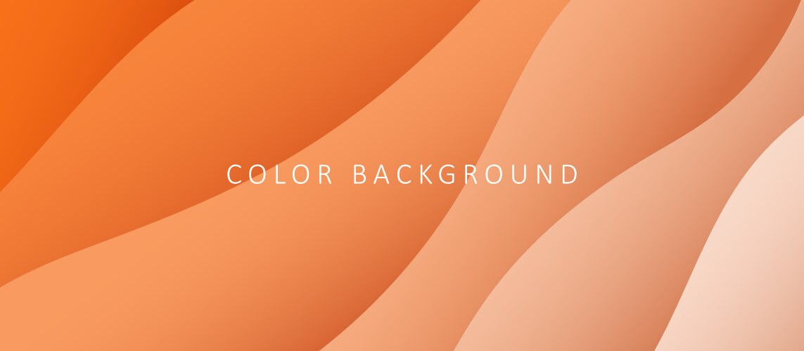 Gradient color background with 3d waves design vector image