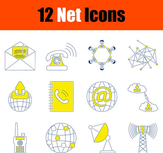 Environment icon set Royalty Free Vector Image