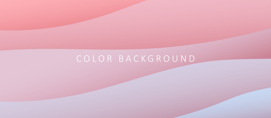 Gradient color background with 3d waves design vector image