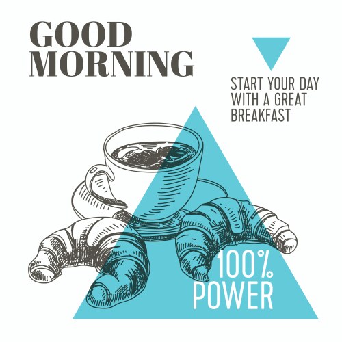 Hand drawn coffee set sketch Royalty Free Vector Image