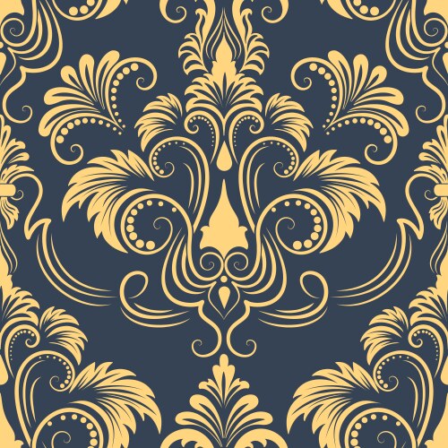 Gold vintage seamless pattern Royalty Free Vector Image