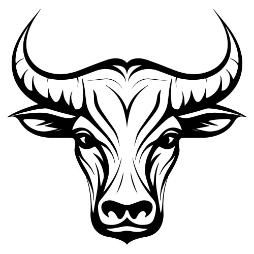 Cow head mascot logo Vector Image